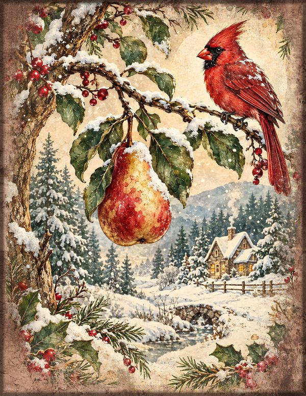 Twelvetide Junk Journal Kit: Printable Pages, Cards, Tags and Ephemera - Christmastide - Commercial Use — image 4