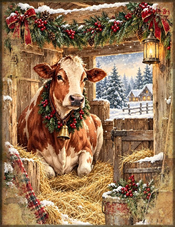 Twelvetide Junk Journal Kit: Printable Pages, Cards, Tags and Ephemera - Christmastide - Commercial Use — image 11
