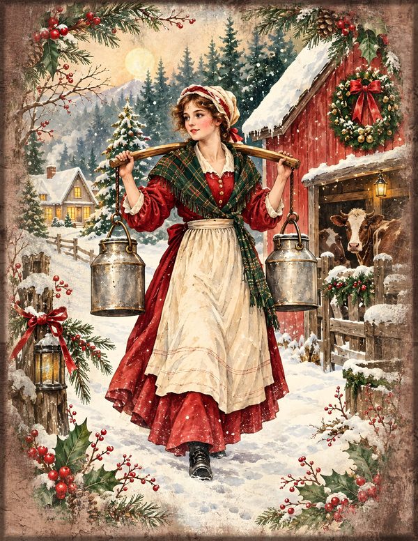 Twelvetide Junk Journal Kit: Printable Pages, Cards, Tags and Ephemera - Christmastide - Commercial Use — image 12