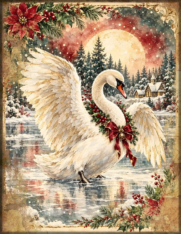 Twelvetide Junk Journal Kit: Printable Pages, Cards, Tags and Ephemera - Christmastide - Commercial Use — image 17