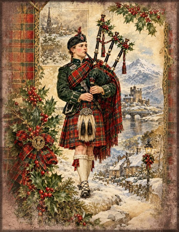 Twelvetide Junk Journal Kit: Printable Pages, Cards, Tags and Ephemera - Christmastide - Commercial Use — image 18