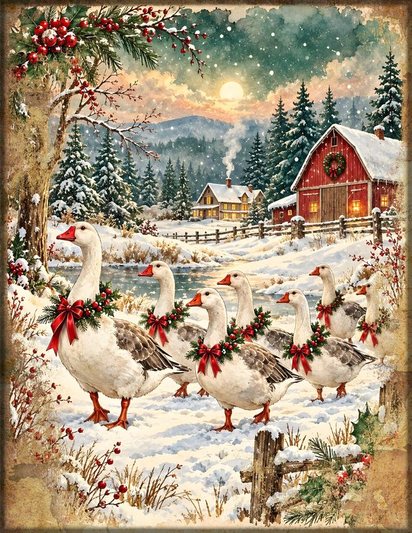 Twelvetide Junk Journal Kit: Printable Pages, Cards, Tags and Ephemera - Christmastide - Commercial Use — image 19