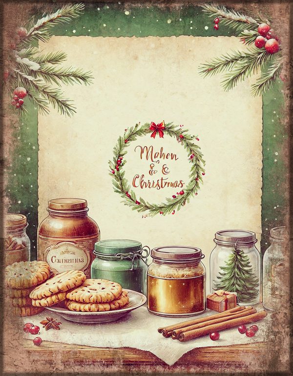Baking Junk Journal Kit: Printable Pages, Cards, Tags and Ephemera - Gingerbread Kitchen - Commercial Use — image 14