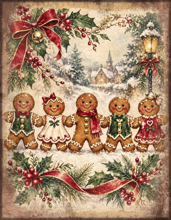 Baking Junk Journal Kit: Printable Pages, Cards, Tags and Ephemera - Gingerbread Kitchen - Commercial Use — image 20