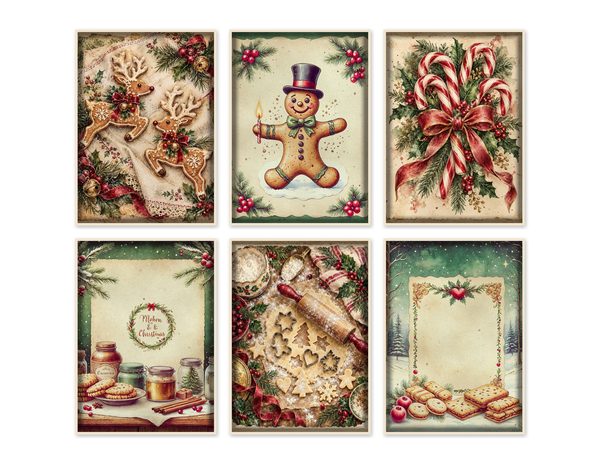 Baking Junk Journal Kit: Printable Pages, Cards, Tags and Ephemera - Gingerbread Kitchen - Commercial Use — image 53