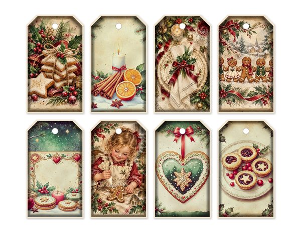 Baking Junk Journal Kit: Printable Pages, Cards, Tags and Ephemera - Gingerbread Kitchen - Commercial Use — image 54