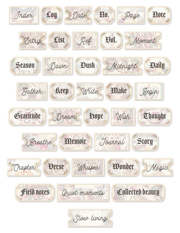 Baking Junk Journal Kit: Printable Pages, Cards, Tags and Ephemera - Gingerbread Kitchen - Commercial Use — image 56