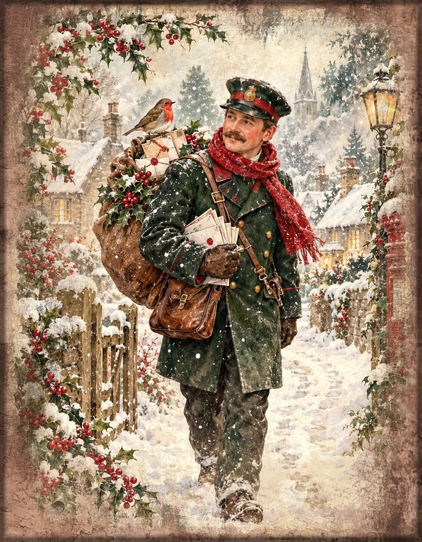 Christmas Junk Journal Kit: Printable Pages, Cards, Tags and Ephemera - Father Christmas - Commercial Use — image 7