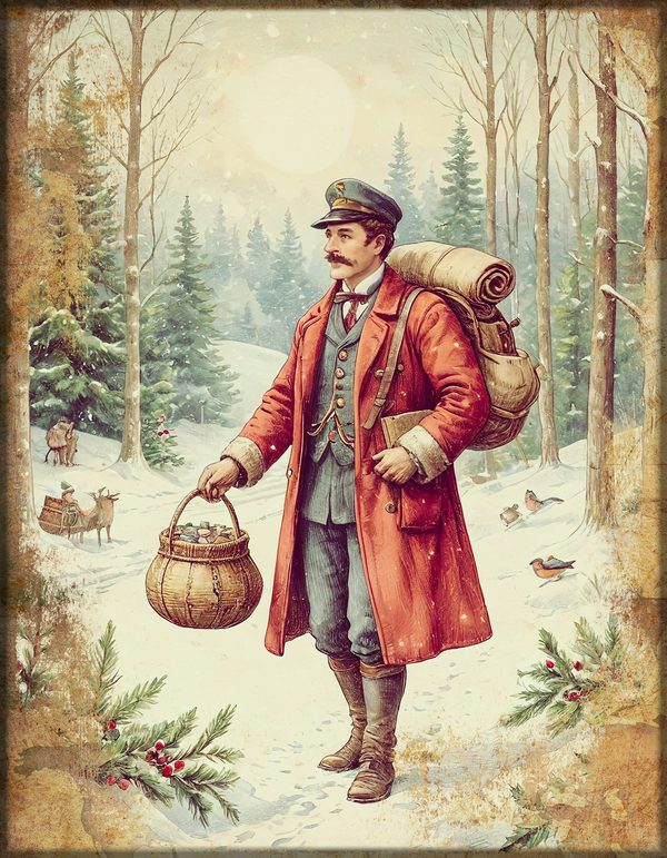 Christmas Junk Journal Kit: Printable Pages, Cards, Tags and Ephemera - Father Christmas - Commercial Use — image 8