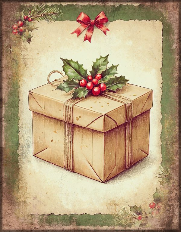 Christmas Junk Journal Kit: Printable Pages, Cards, Tags and Ephemera - Father Christmas - Commercial Use — image 9
