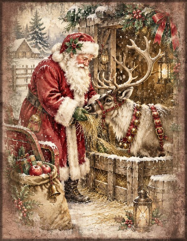 Christmas Junk Journal Kit: Printable Pages, Cards, Tags and Ephemera - Father Christmas - Commercial Use — image 17