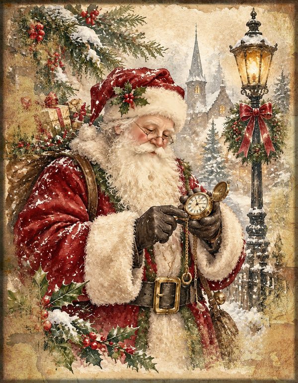 Christmas Junk Journal Kit: Printable Pages, Cards, Tags and Ephemera - Father Christmas - Commercial Use — image 18
