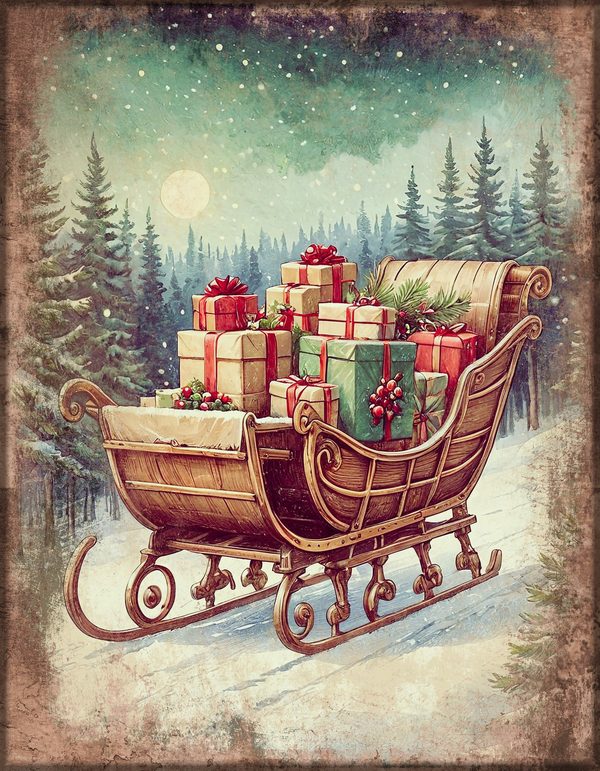 Christmas Junk Journal Kit: Printable Pages, Cards, Tags and Ephemera - Father Christmas - Commercial Use — image 19