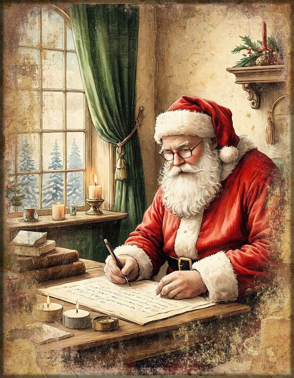Christmas Junk Journal Kit: Printable Pages, Cards, Tags and Ephemera - Father Christmas - Commercial Use — image 20