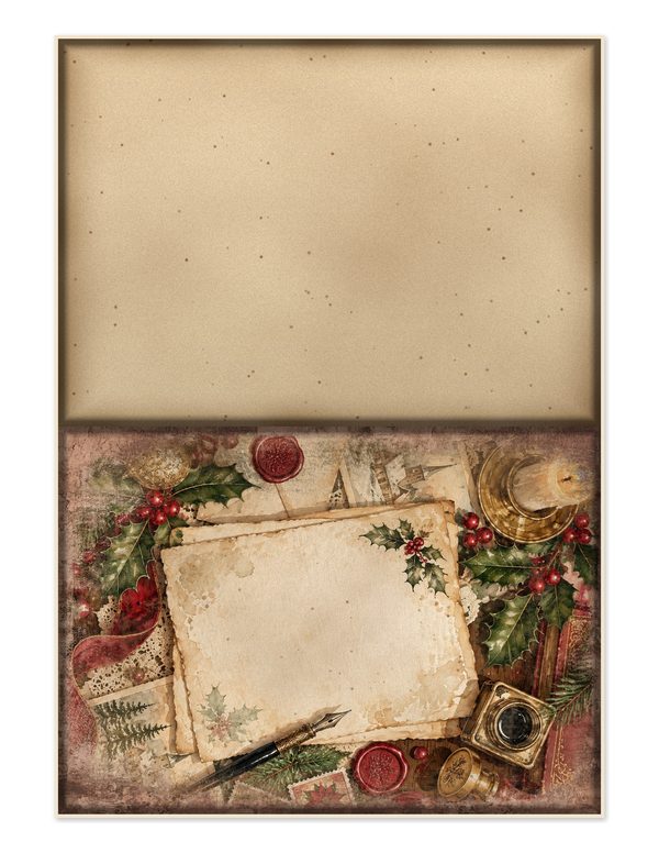 Christmas Junk Journal Kit: Printable Pages, Cards, Tags and Ephemera - Father Christmas - Commercial Use — image 29
