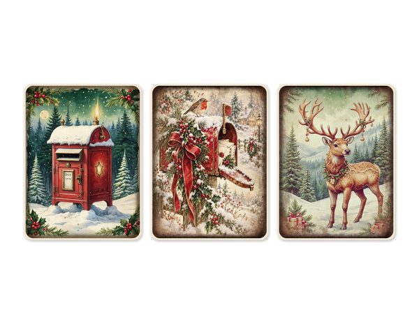 Christmas Junk Journal Kit: Printable Pages, Cards, Tags and Ephemera - Father Christmas - Commercial Use — image 55