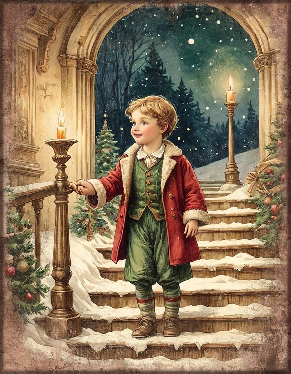 Junk Journal Kit: Printable Pages, Cards, Tags and Ephemera - Victorian Christmas - Commercial Use — image 7