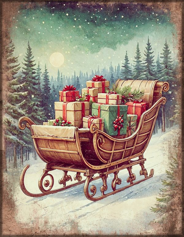 Junk Journal Kit: Printable Pages, Cards, Tags and Ephemera - Victorian Christmas - Commercial Use — image 9