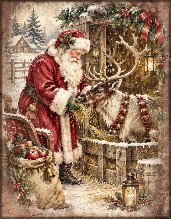 Junk Journal Kit: Printable Pages, Cards, Tags and Ephemera - Victorian Christmas - Commercial Use — image 11
