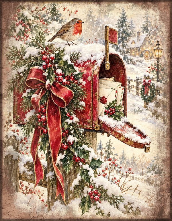 Junk Journal Kit: Printable Pages, Cards, Tags and Ephemera - Victorian Christmas - Commercial Use — image 13