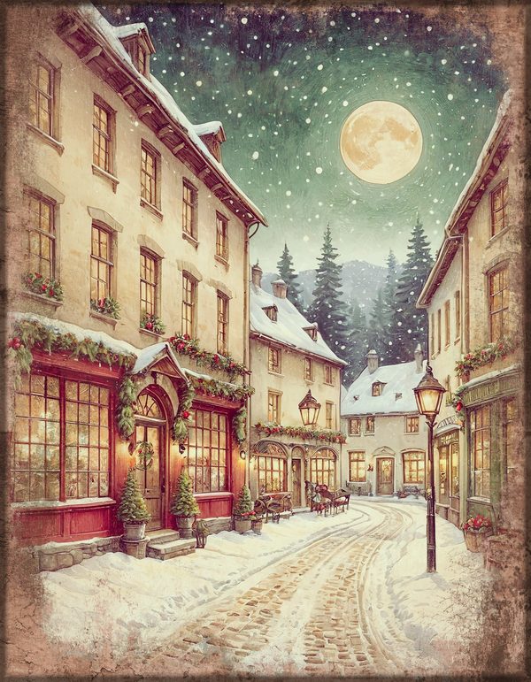 Junk Journal Kit: Printable Pages, Cards, Tags and Ephemera - Victorian Christmas - Commercial Use — image 17