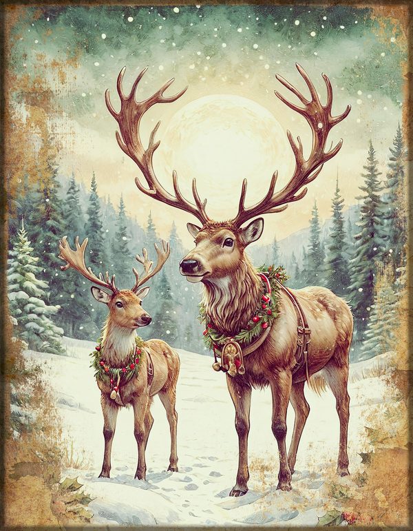 Junk Journal Kit: Printable Pages, Cards, Tags and Ephemera - Victorian Christmas - Commercial Use — image 18