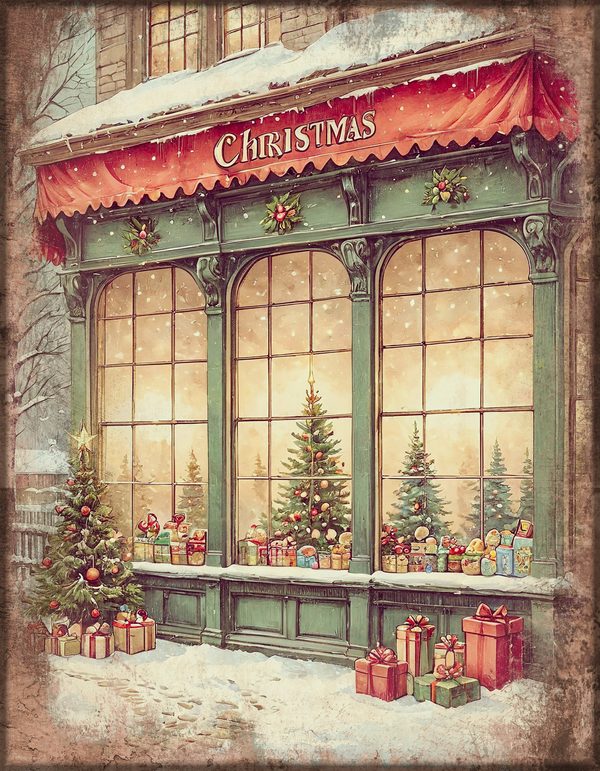 Junk Journal Kit: Printable Pages, Cards, Tags and Ephemera - Victorian Christmas - Commercial Use — image 19
