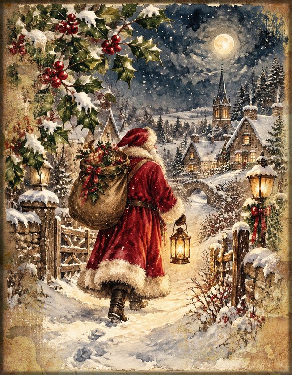 Junk Journal Kit: Printable Pages, Cards, Tags and Ephemera - Victorian Christmas - Commercial Use — image 20