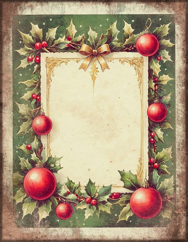 Junk Journal Kit: Printable Pages, Cards, Tags and Ephemera - Victorian Christmas - Commercial Use — image 23