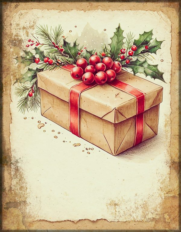 Junk Journal Kit: Printable Pages, Cards, Tags and Ephemera - Victorian Christmas - Commercial Use — image 24