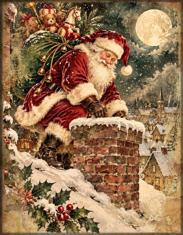 Junk Journal Kit: Printable Pages, Cards, Tags and Ephemera - Victorian Christmas - Commercial Use — image 26