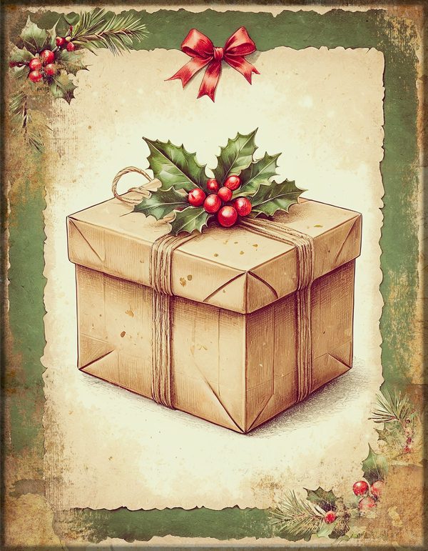 Junk Journal Kit: Printable Pages, Cards, Tags and Ephemera - Victorian Christmas - Commercial Use — image 30