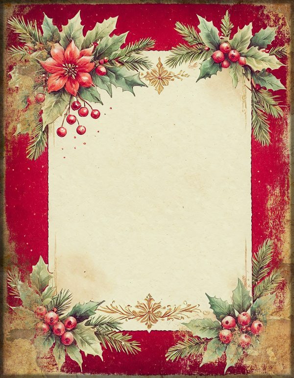 Junk Journal Kit: Printable Pages, Cards, Tags and Ephemera - Victorian Christmas - Commercial Use — image 32