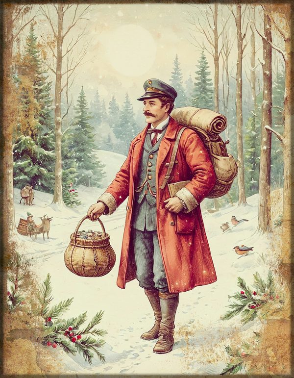 Junk Journal Kit: Printable Pages, Cards, Tags and Ephemera - Victorian Christmas - Commercial Use — image 36