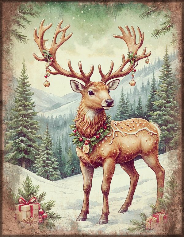 Junk Journal Kit: Printable Pages, Cards, Tags and Ephemera - Victorian Christmas - Commercial Use — image 37