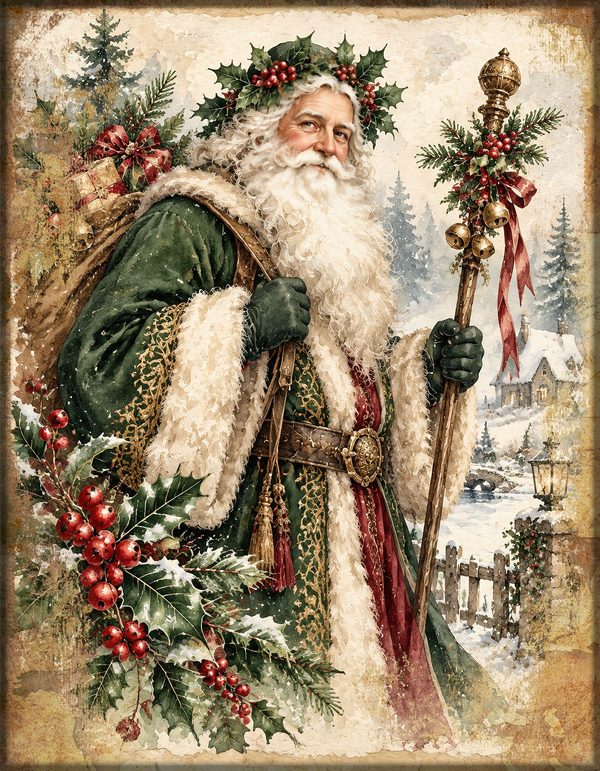 Junk Journal Kit: Printable Pages, Cards, Tags and Ephemera - Victorian Christmas - Commercial Use — image 38