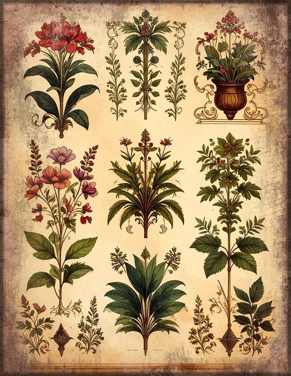 Junk Journal Papers: Printable Vintage Pages - Gothic Apothecary - Commercial Use — image 15