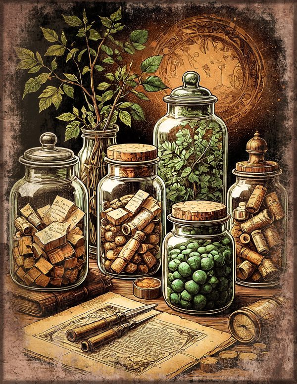 Junk Journal Papers: Printable Vintage Pages - Gothic Apothecary - Commercial Use — image 41