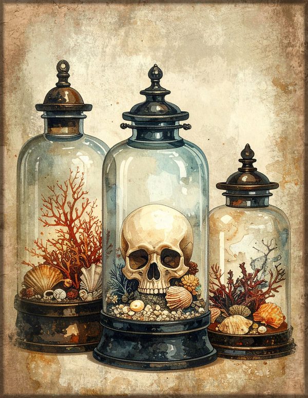 Junk Journal Papers: Printable Vintage Pages - Cabinet of Curiosities - Commercial Use — image 39