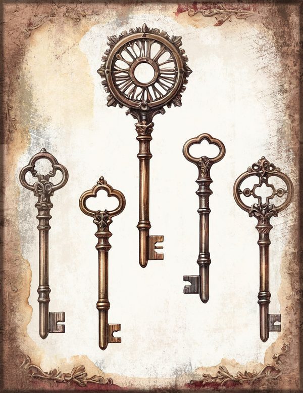Junk Journal Papers: Printable Vintage Pages - Gothic Manor - Commercial Use — image 12