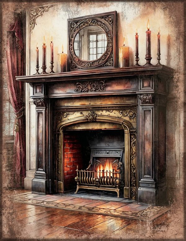 Junk Journal Papers: Printable Vintage Pages - Gothic Manor - Commercial Use — image 31