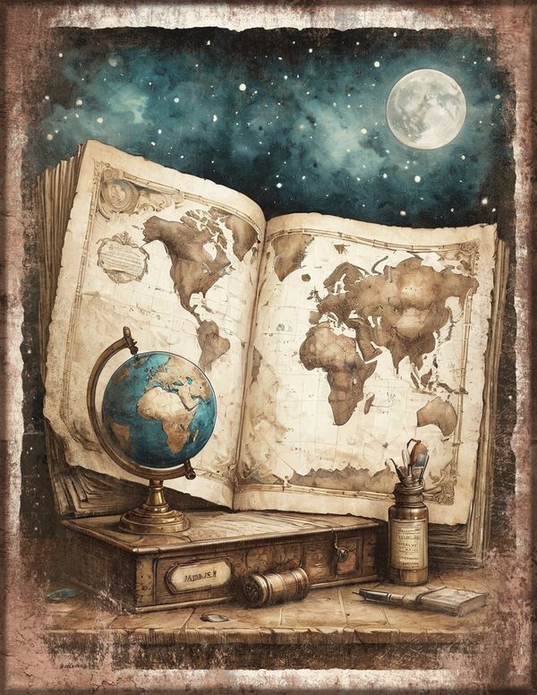 Junk Journal Papers: Printable Vintage Pages - Gothic Manor - Commercial Use — image 42