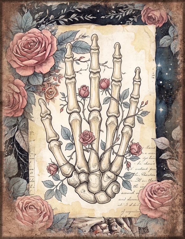 Junk Journal Papers: Printable Vintage Pages - Gothic Anatomy Theatre - Commercial Use — image 9