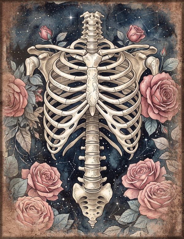 Junk Journal Papers: Printable Vintage Pages - Gothic Anatomy Theatre - Commercial Use — image 21