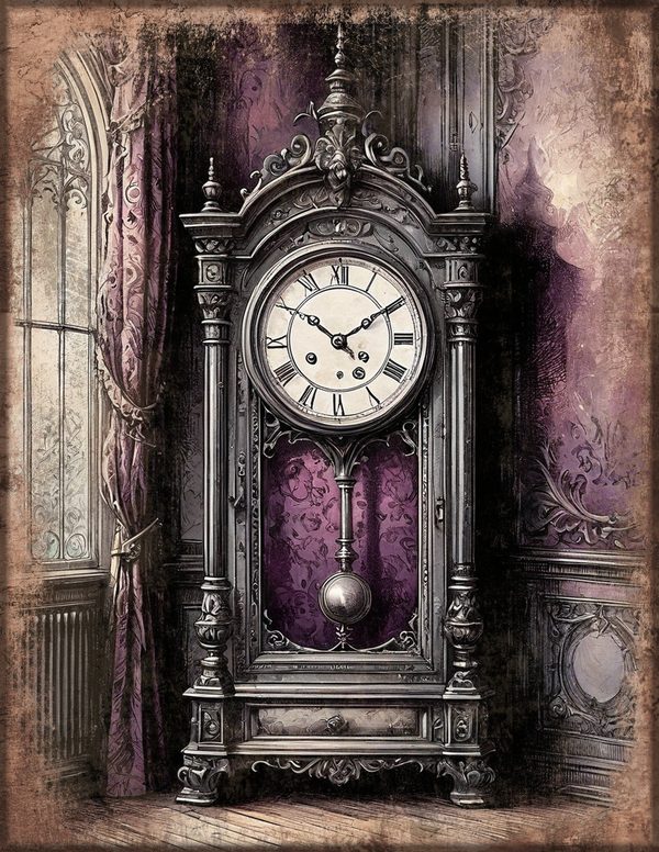 Junk Journal Papers: Printable Vintage Pages - Gothic Raven and Rose - Commercial Use — image 15