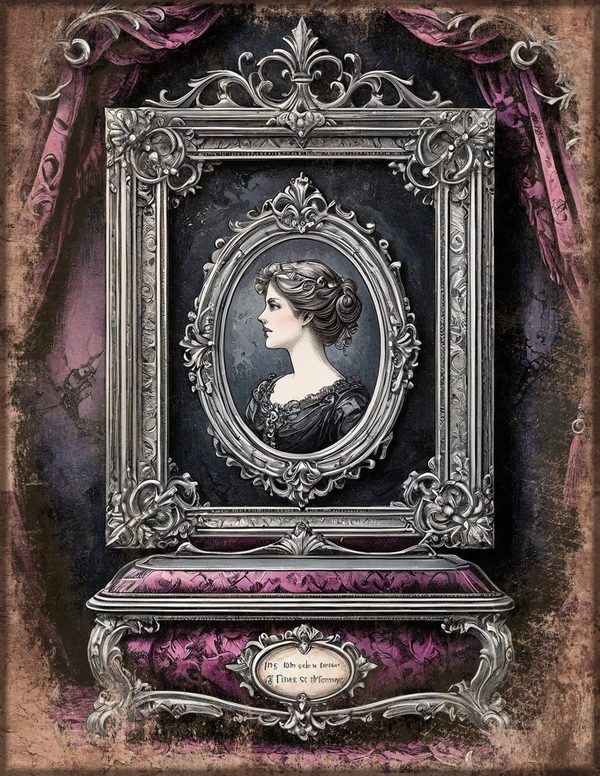 Junk Journal Papers: Printable Vintage Pages - Gothic Raven and Rose - Commercial Use — image 45