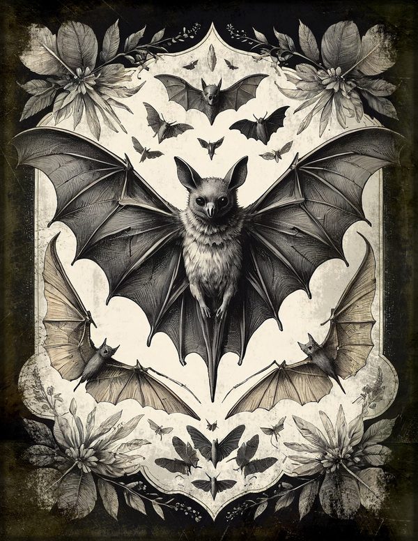 Junk Journal Papers: Printable Vintage Pages - Gothic Bestiary - Commercial Use — image 38