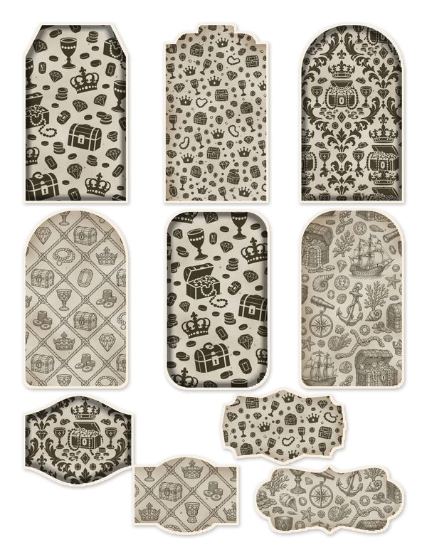 Treasure Chest Junk Journal Kit: Digital Scrapbook Paper - Pirates and Privateers - Commercial Use — image 43