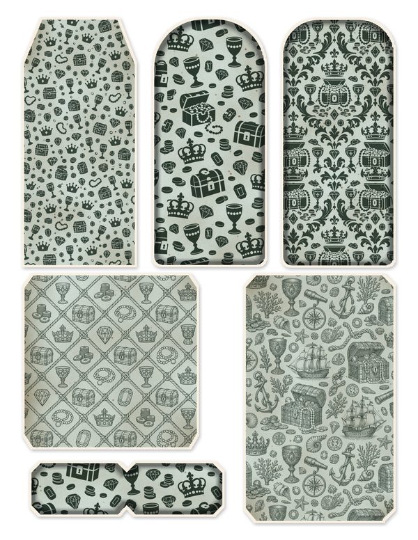 Treasure Chest Junk Journal Kit: Digital Scrapbook Paper - Pirates and Privateers - Commercial Use — image 44