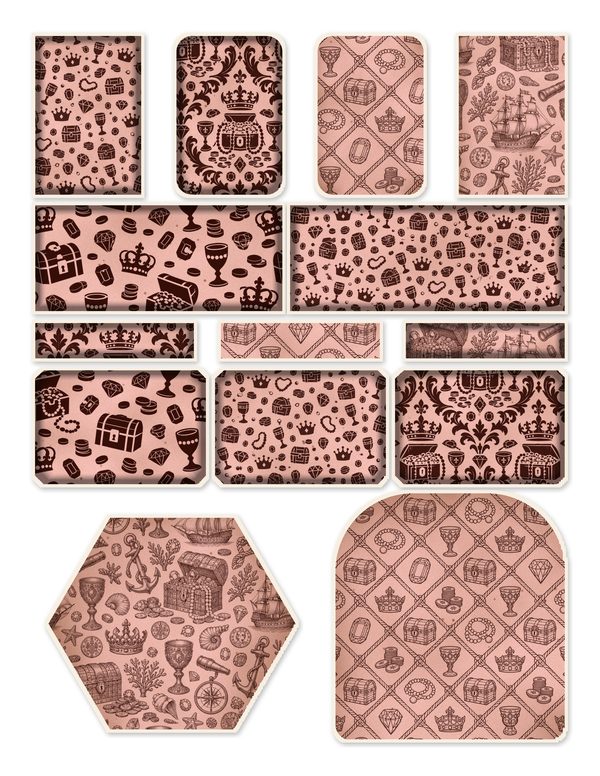 Treasure Chest Junk Journal Kit: Digital Scrapbook Paper - Pirates and Privateers - Commercial Use — image 45